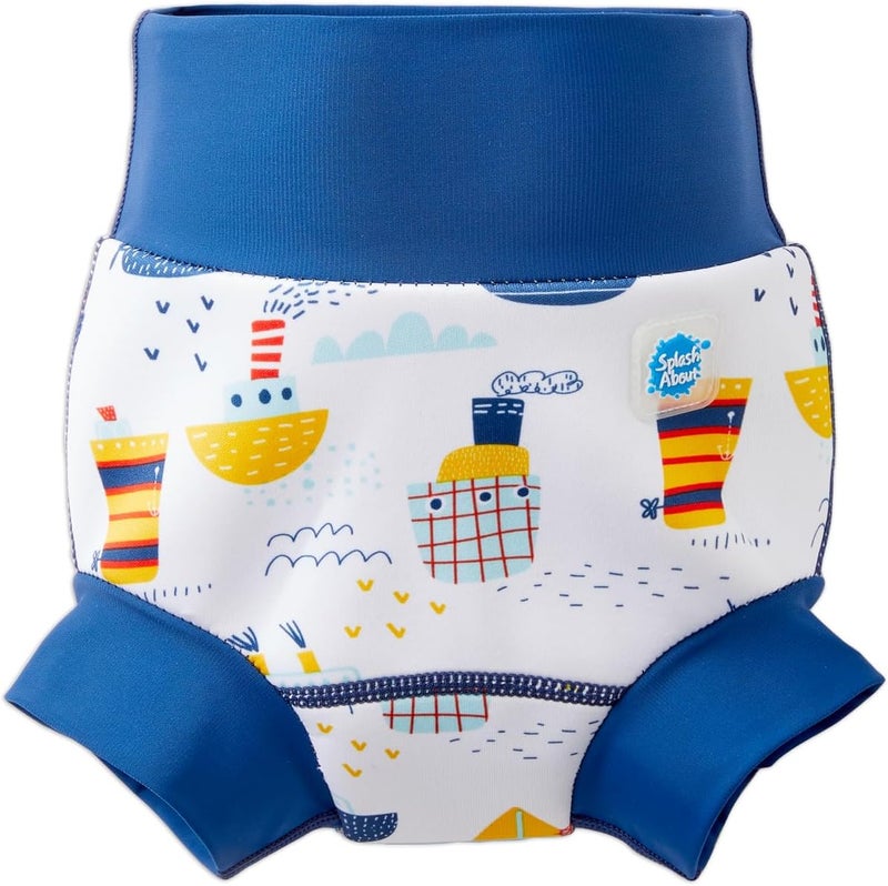 Splash About Happy Nappy Reusable Swim Diaper, Tug Boats, 12-24 Months - Image 1